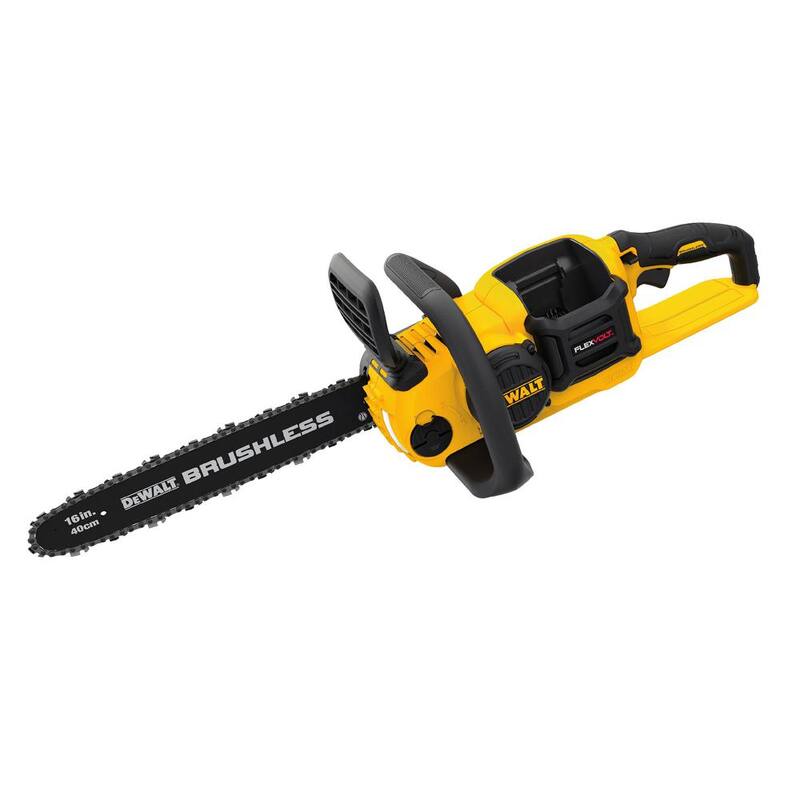 DEWALT FLEXVOLT 60V MAX 16 pulgadas. Sierra de cadena inalámbrica sin escobillas con batería (Herramienta solamente) - DCCS670B