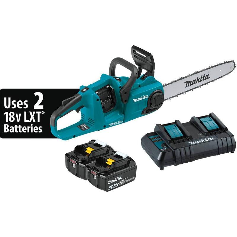 Si no traduces la marca del producto, el título sería:

Kit de sierra eléctrica con batería de iones de litio sin escobillas de 18V X2 (36V) de 16 pulgadas de Makita LXT (4.0Ah) - XCU04CM