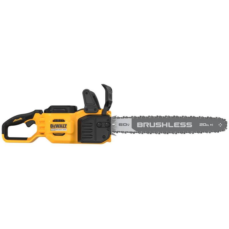 DEWALT FLEXVOLT 60V MAX 20 pulgadas. Kit de motosierra eléctrica inalámbrica sin escobillas con estuche de transporte con (1) batería FLEXVOLT 4 Ah y cargador - DCCS677Y1