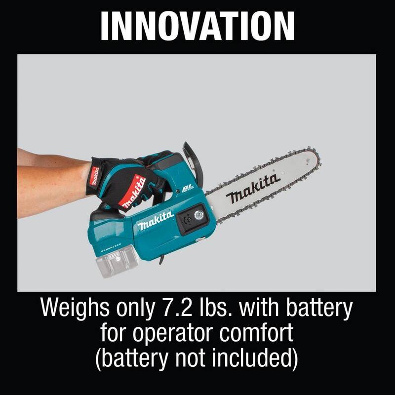 Sierra de cadena con mango superior sin escobillas de 18V de litio Makita LXT de 10 pulgadas (solo herramienta) - XCU06Z