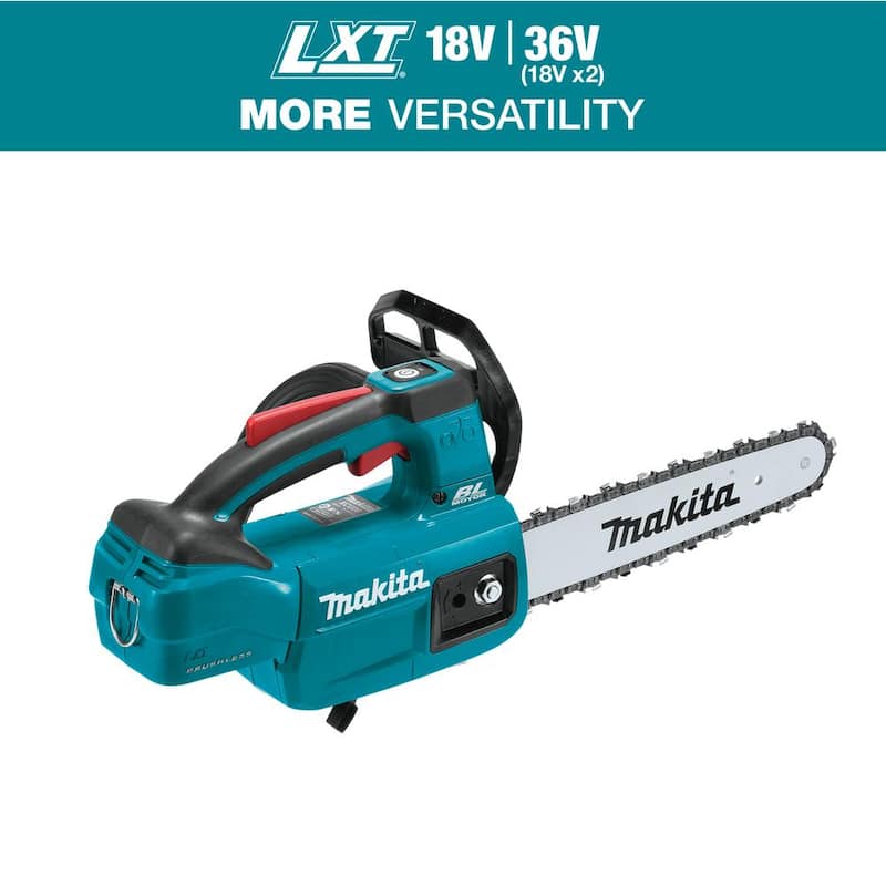 Sierra de cadena con mango superior sin escobillas de 18V de litio Makita LXT de 10 pulgadas (solo herramienta) - XCU06Z