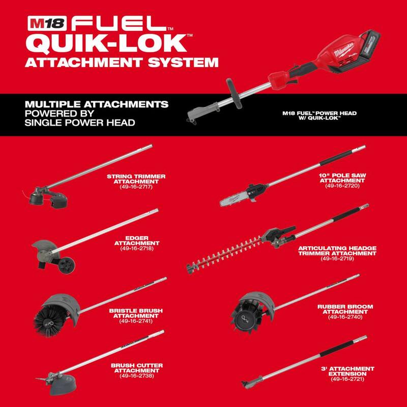 Kit de motosierra con batería sin escobillas Milwaukee M18 FUEL de 16 in. y 18V de iones de litio con 12.0Ah, motosierra de mano de 16 in. - 2727-21HD-49-16-2715.