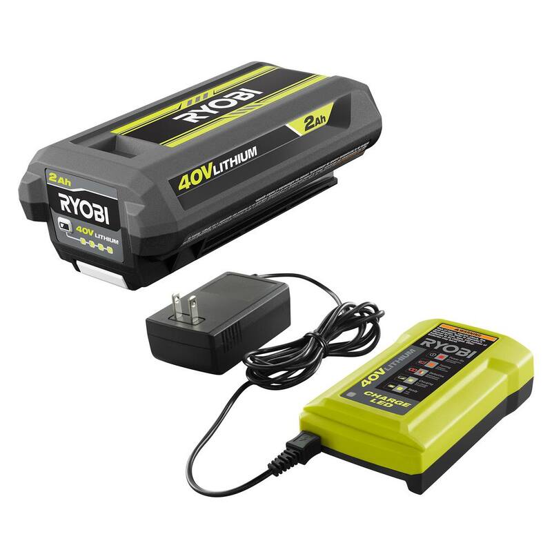 Motosierra con batería de 40V de 10 pulgadas de RYOBI con batería de 2.0 Ah y cargador - RY40570