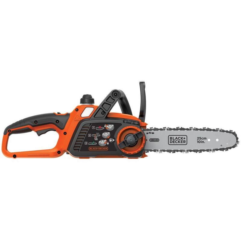 BLACK+DECKER 20V MAX 10 in. Juego de motosierra a batería con (1) batería de 2Ah y cargador - LCS1020