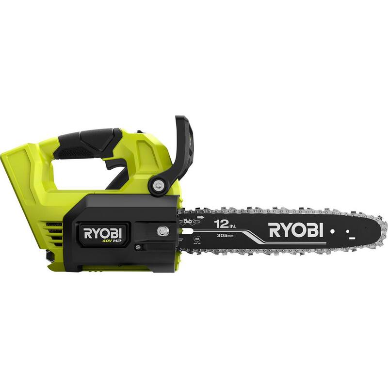 RYOBI 40V HP Brushless 12 pulgadas Motosierra de Batería con Mango Superior (Herramienta Únicamente) - RY40509BTL