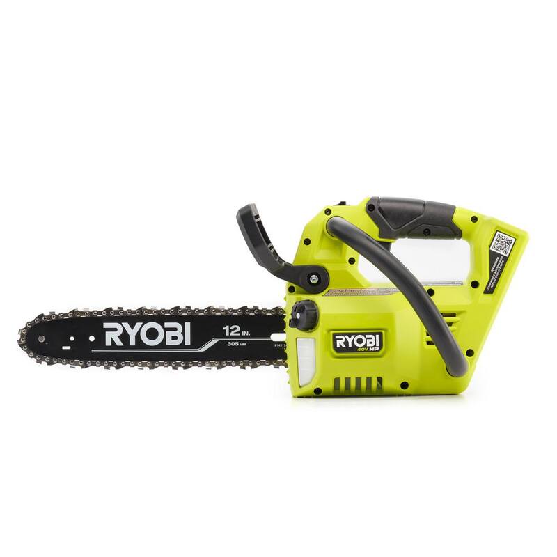 RYOBI 40V HP Brushless 12 pulgadas Motosierra de Batería con Mango Superior (Herramienta Únicamente) - RY40509BTL