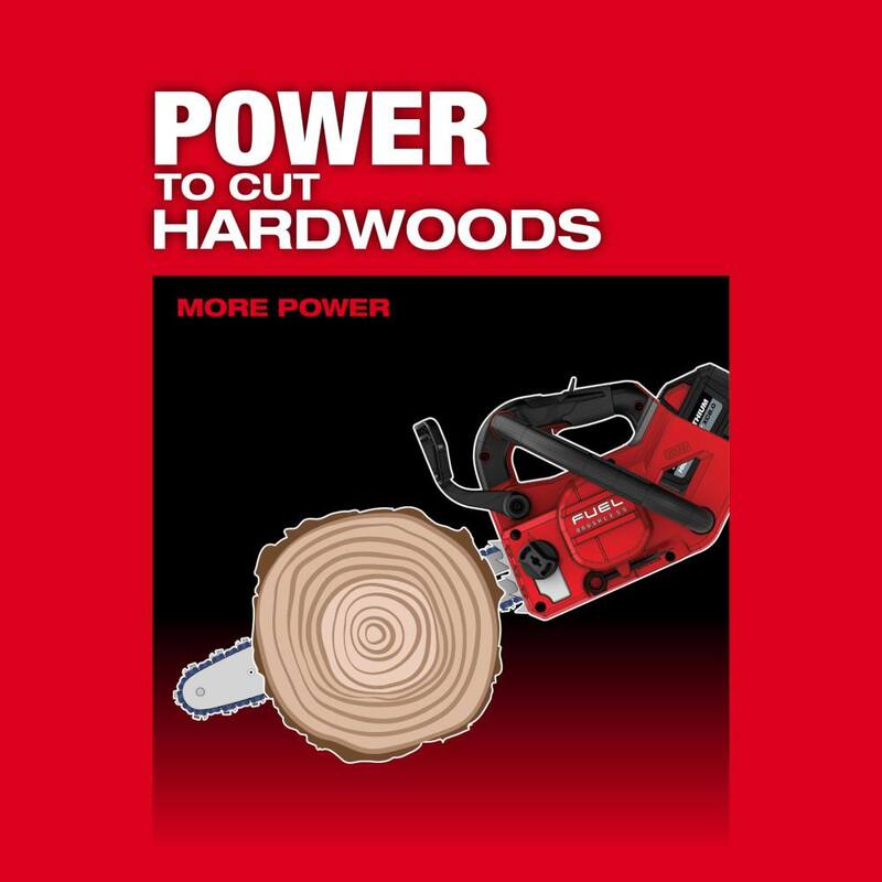 Si no, Milwaukee M18 FUEL 12 in. 18V Sierra de Cadena con Asa Superior Inalámbrica sin Escobillas de Iones de Litio (Herramienta Únicamente) - 2826-20C