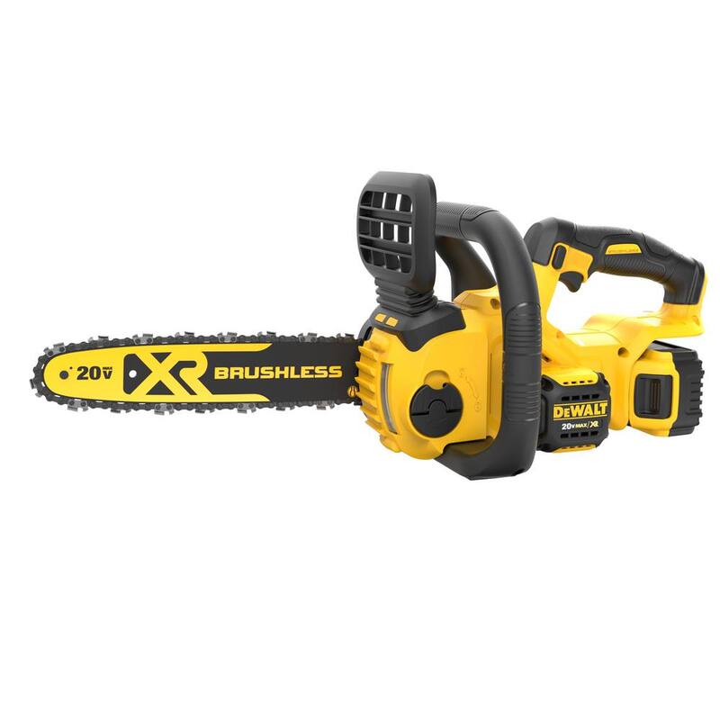 DEWALT 20V MAX 12in. Kit de sierra eléctrica inalámbrica sin escobillas con batería (1) de 5Ah, cargador y estuche - DCCS620P1W6KBOX