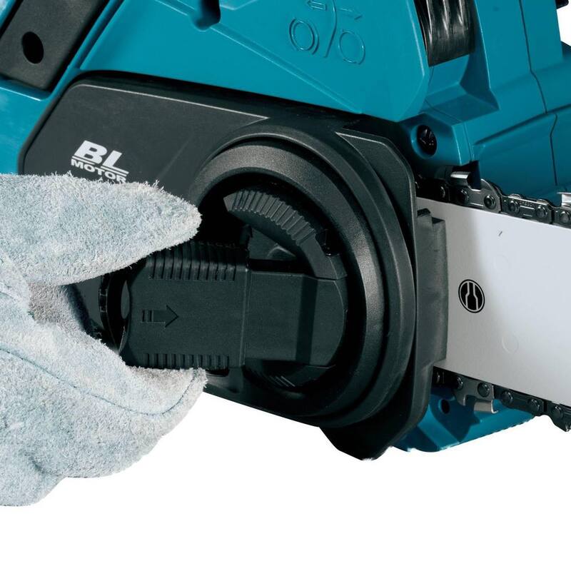 Kit de motosierra eléctrica inalámbrica Makita LXT de 14 pulgadas y 18V con batería de iones de litio sin escobillas (4.0 Ah) - XCU11SM1