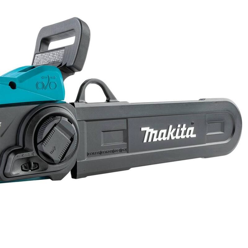 Kit de motosierra eléctrica inalámbrica Makita LXT de 14 pulgadas y 18V con batería de iones de litio sin escobillas (4.0 Ah) - XCU11SM1