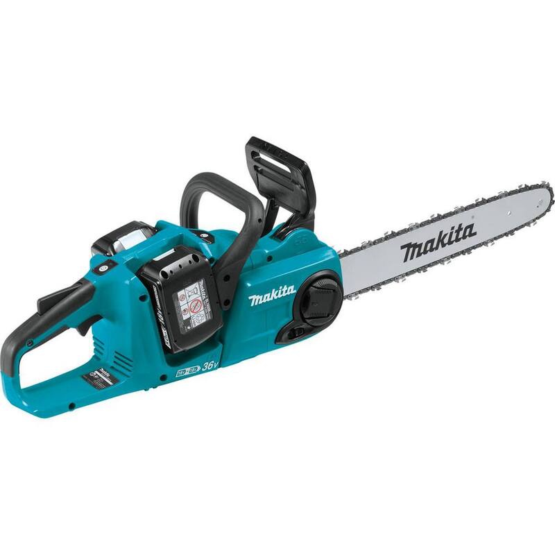 Makita LXT 16 en. 18V X2 (36V) Kit de sierra de cadena con batería de iones de litio sin escobillas (5.0Ah) - XCU04PT