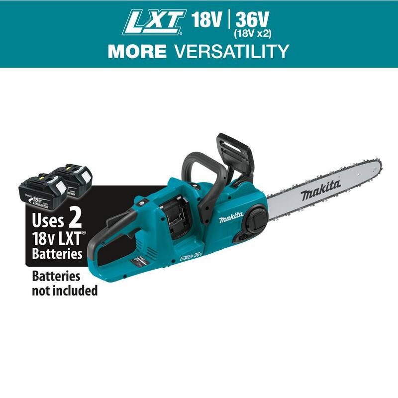 Makita LXT 16 in. 18V X2 (36V) Sierra de Cadena con Batería de Iones de Litio sin Escobillas (Herramienta solamente) - XCU04Z