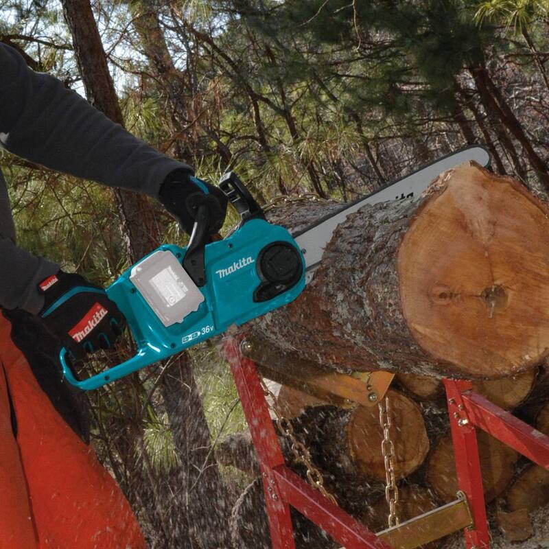 Makita LXT 16 in. 18V X2 (36V) Sierra de Cadena con Batería de Iones de Litio sin Escobillas (Herramienta solamente) - XCU04Z