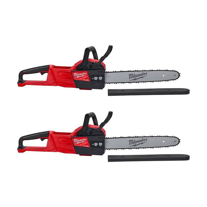 Milwaukee M18 FUEL 16 in. 18V Lithium-Ion Brushless Battery Chainsaw (Solo la herramienta)(2 herramientas) - 2727-20-2727-20
