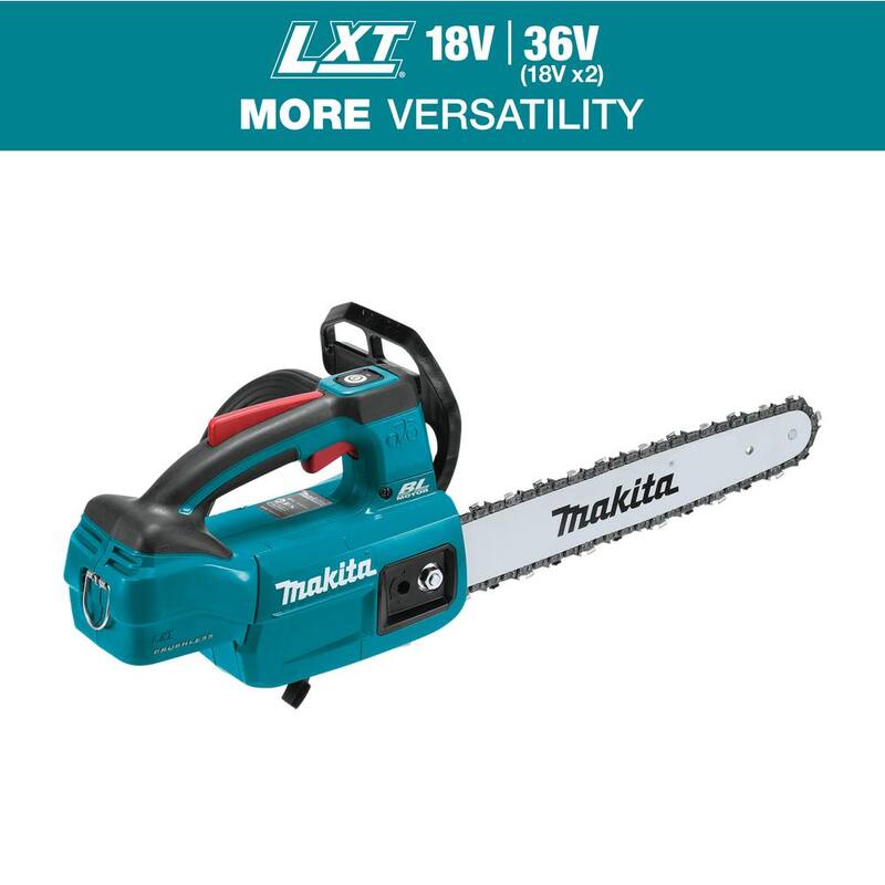 Makita LXT 12 in. 18V Sierra de cadena eléctrica sin escobillas compacta de iones de litio con mango superior, solo herramienta - XCU10Z