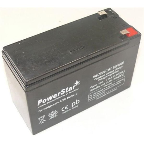 Powerstar PowerStar AGM1275F2-61 Yt-1270-F2 12 Volts 7.5 Ah Battery - AGM1275F2-61