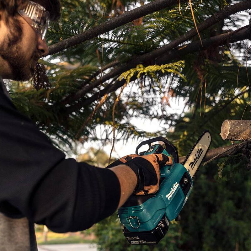 Kit de motosierra eléctrica sin escobillas de batería de litio de 18V y 10 pulgadas LXT de Makita (4.0Ah) - XCU06SM1