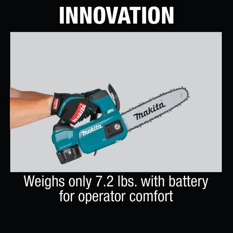 Kit de motosierra eléctrica sin escobillas de batería de litio de 18V y 10 pulgadas LXT de Makita (4.0Ah) - XCU06SM1