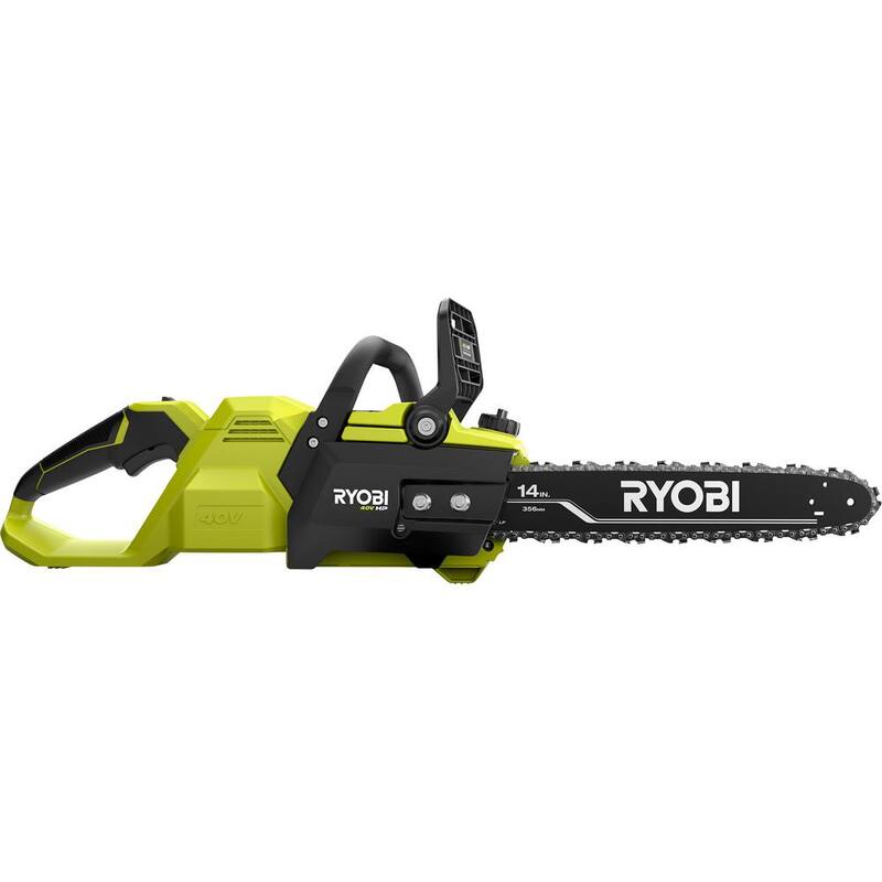 Motosierra a batería RYOBI 40V HP Brushless de 14 pulgadas con (2) baterías de 4.0 Ah y cargador - RY405100-2B