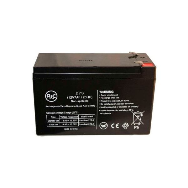 Battery Clerk AJC  Vision CP1270  Sealed Lead Acid - AGM - VRLA Battery - CP1270-VISION-12V-7AH-SLA