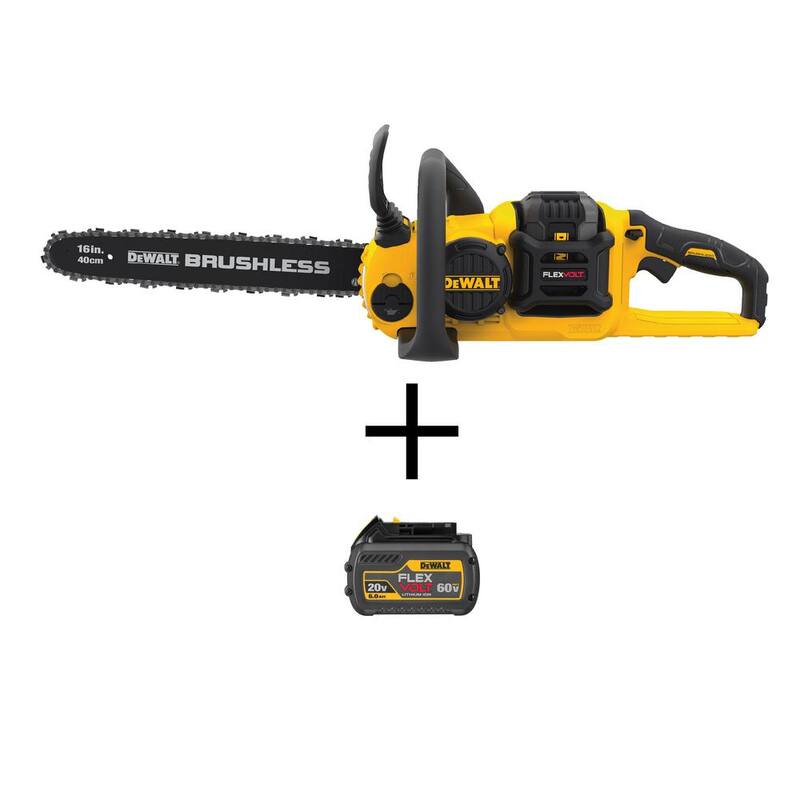 Si usted sabrá que este título pertenece a un producto de la marca DEWALT, puedo ayudarle a traducirlo al español.

Kit de motosierra sin escobillas DEWALT 60V MAX 16 pulgadas con batería recargable y cargador (2 baterías FLEXVOLT incluidas) - DCCS670X1606