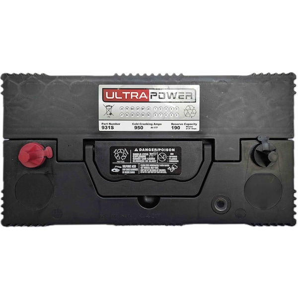 Ultrapower 12V 950 CCA Maintenance-Free Heavy Duty Battery Group 31S - 931S