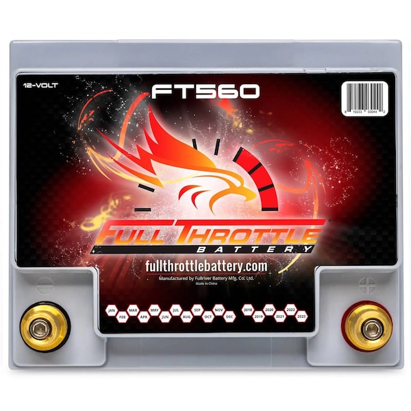 Fullriver Full Throttle 44Ah 560 CCA AGM Battery Group 26R - FT560