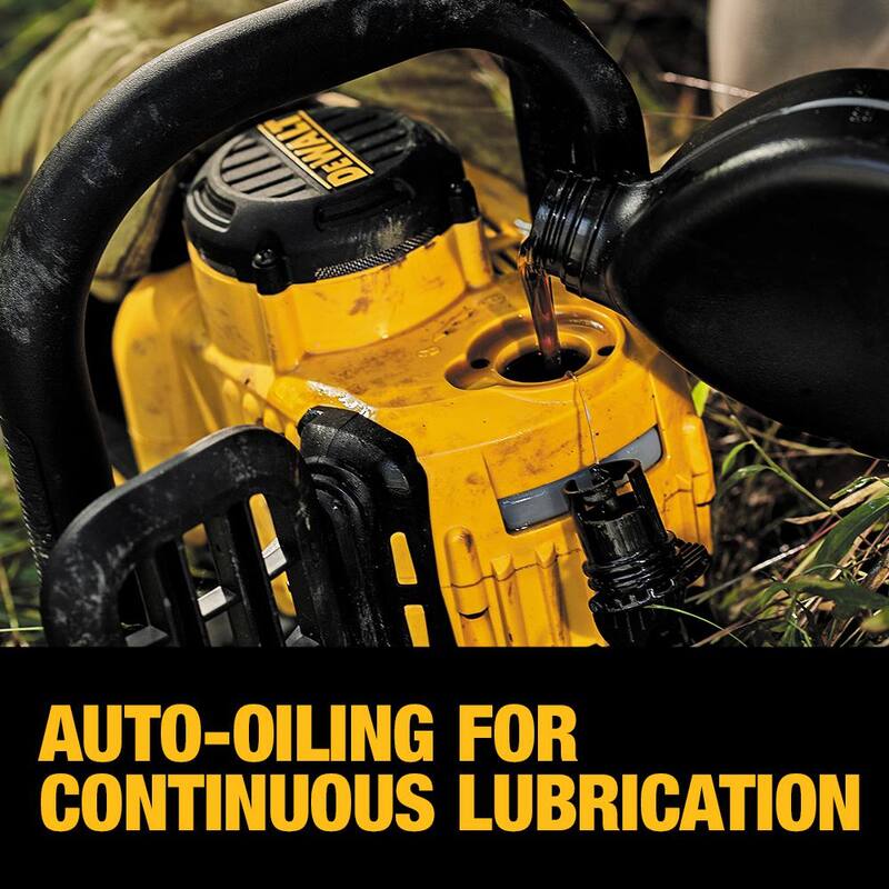 DEWALT 60V MAX 16 in. Motosierra Inalámbrica con Motor sin Escobillas, Kit con (1) Batería FLEXVOLT de 2Ah, Cargador y Estuche - DCCS670T1W6KBOX