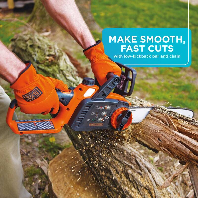 Kit de motosierra con batería BLACK+DECKER de 40 V MAX de 10 pulgadas con (1) batería de 2 Ah y cargador - LCS1240