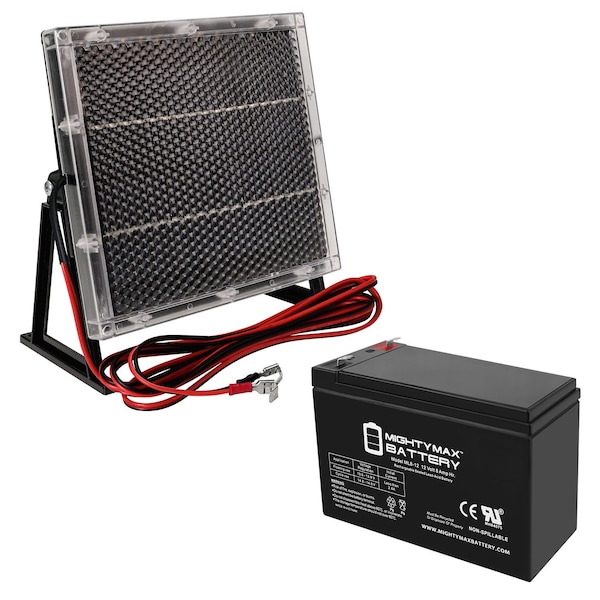 Mighty Max Battery 12V 8AH Battery for Portable Fish Finder 570 With 12V Solar Panel - MAX3531921
