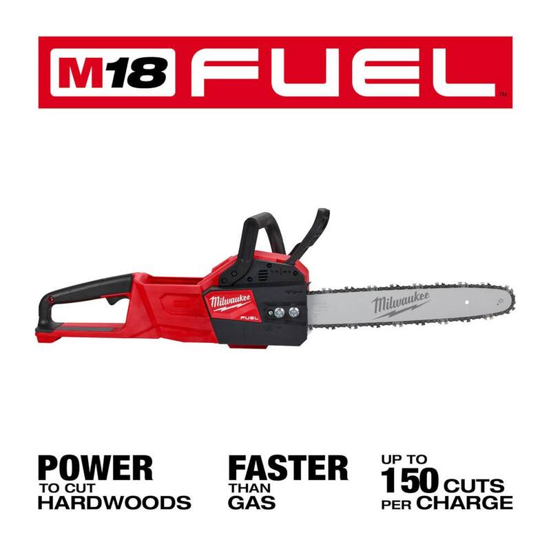 Motosierra de batería sin escobillas Milwaukee M18 FUEL de 14 pulgadas, 18V de iones de litio (solo herramienta) - 2727-20C