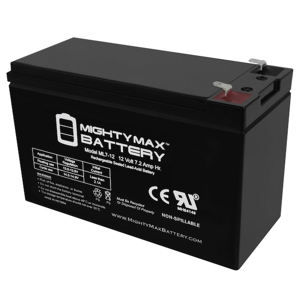Mighty Max Battery 12V 7Ah SLA Battery Replacement for Lithonia ELB0607 - MAX3932942