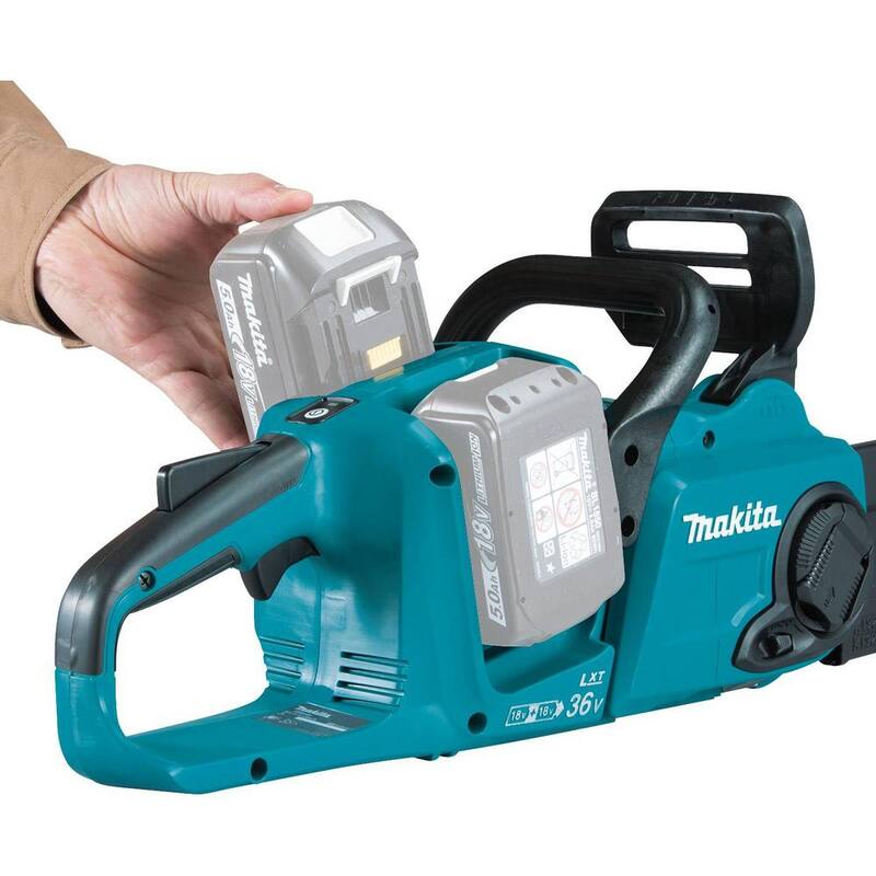Makita LXT 14 pulgadas 18V X2 (36V) Sierra de cadena con mango trasero a batería de iones de litio sin escobillas (Solo herramienta) - XCU03Z