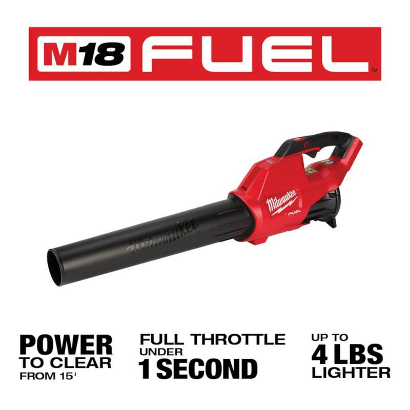 HACHA eléctrica a batería Milwaukee M18 FUEL 8 in. 18V de iones de litio sin escobillas con sierra de cadena HATCHET y soplador M18 FUEL (2 herramientas) - 3004-20-2724-20