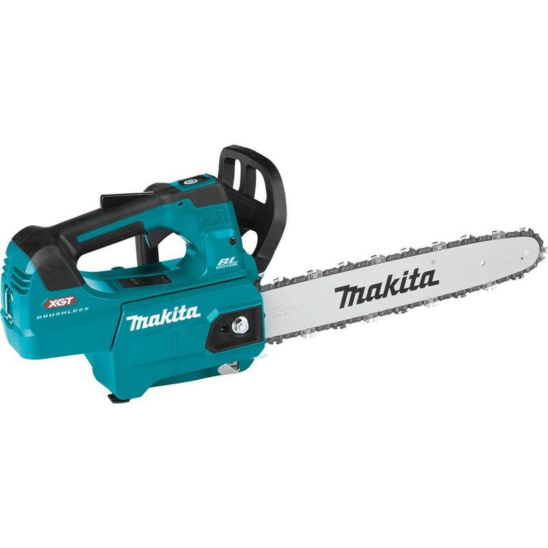 Kit de motosierra eléctrica con batería sin escobillas Makita XGT de 40V máx. con mango superior de 14 pulgadas (4.0Ah) - GCU02M1