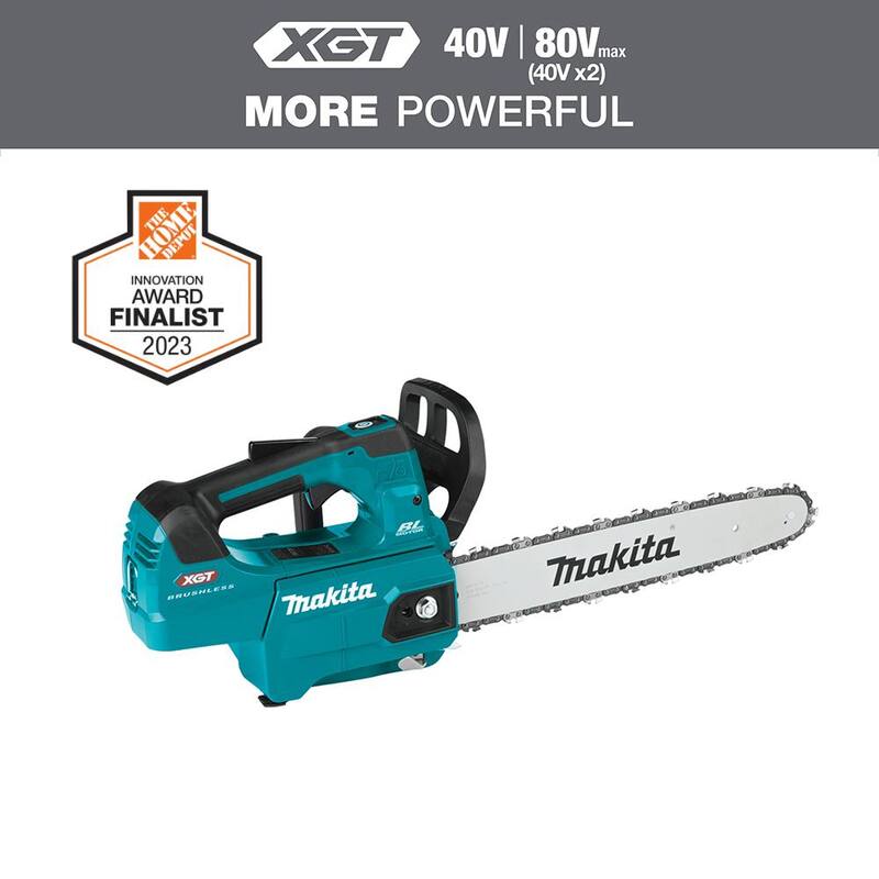Motosierra eléctrica inalámbrica con mango superior Makita XGT de 14 pulgadas y 40V máximo sin escobillas (Herramienta solamente) - GCU02Z