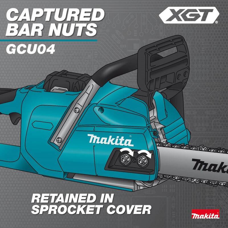 Makita XGT 18 pulgadas 40V máx. motosierra eléctrica sin escobillas con batería (Herramienta solamente) - GCU04Z