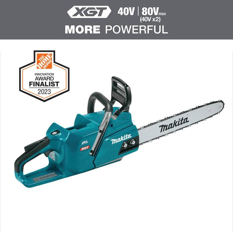 Makita XGT 18 pulgadas 40V máx. motosierra eléctrica sin escobillas con batería (Herramienta solamente) - GCU04Z