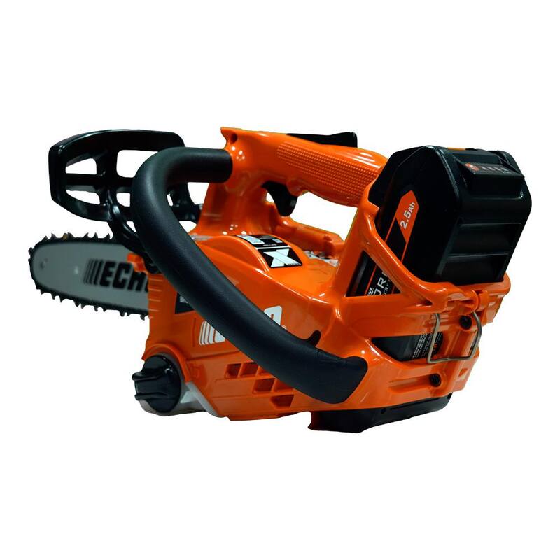 ECHO eFORCE 12 pulgadas 56V Serie X Motosierra de batería inalámbrica con mango superior con cadena SpeedCut Nano 80TXL y batería de 2.5Ah y cargador - DCS-2500TN-12R1