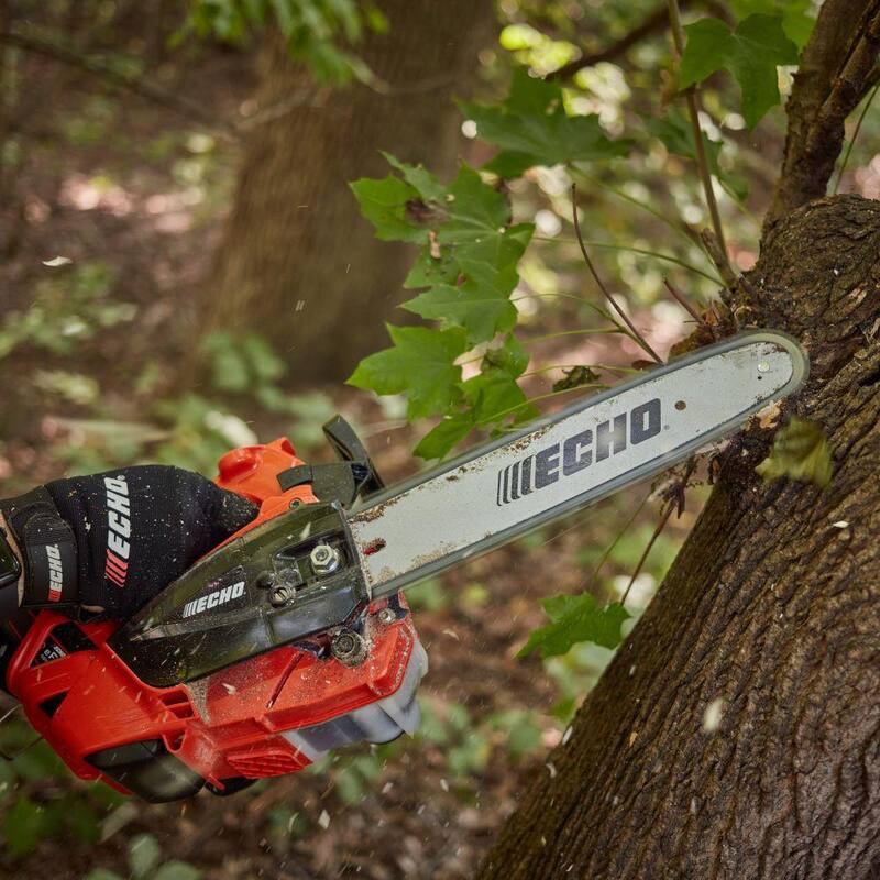 ECHO eFORCE 12 pulgadas 56V Serie X Motosierra de batería inalámbrica con mango superior con cadena SpeedCut Nano 80TXL y batería de 2.5Ah y cargador - DCS-2500TN-12R1