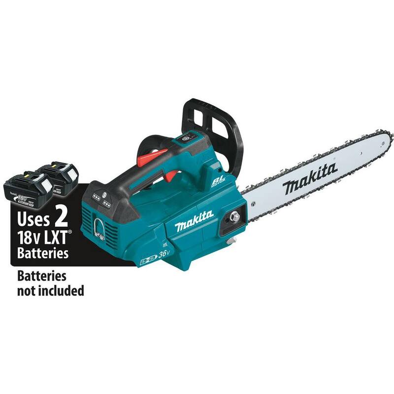 Sierra de cadena sin escobillas para batería de iones de litio Makita LXT de 16 pulgadas 18V X2 (36V) con mango superior (herramienta solamente) - XCU09Z