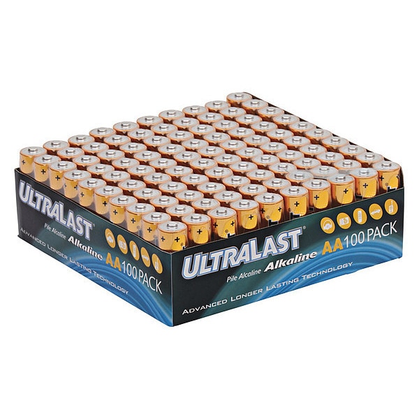 Ultralast NABC UltraLast ULA100AAB AA Size General Purpose Battery - Alkaline - 1.5V DC - ULA100AAB