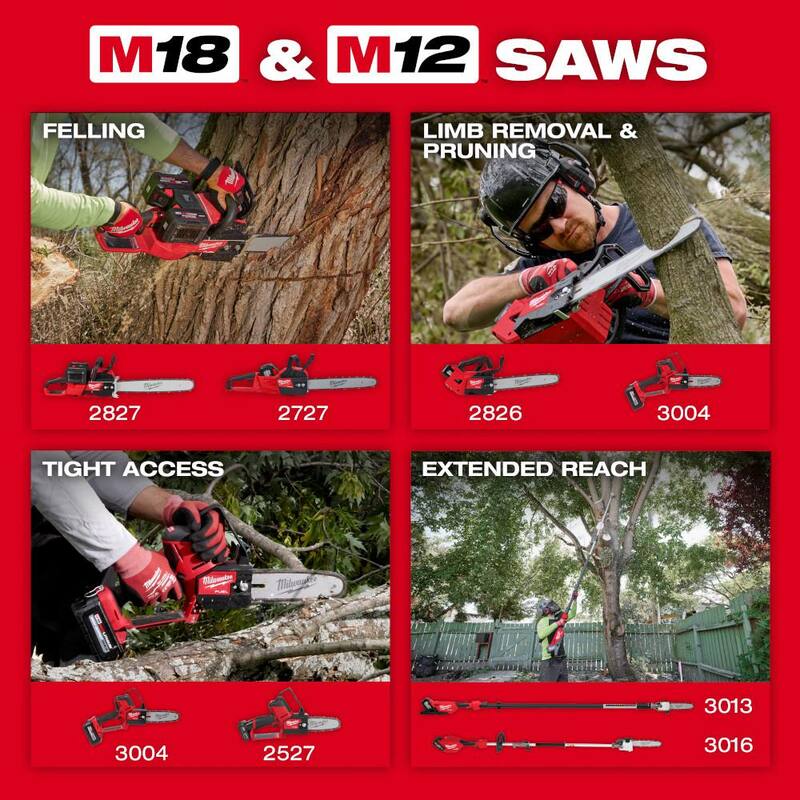 Si estás traduciendo un título y no quieres traducir la marca del producto, podrías decir:

Podadora de poda con sierra Milwaukee M18 Fuel 18V Brushless de 8 pulgadas con (3) baterías de Forge XC 8.0 Ah y cargador súper dual simultáneo de bahía dual - 3004-20-48-59-1881SC-48-11-1881X2.