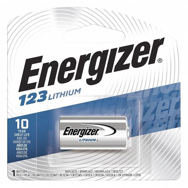 Energizer Energizer 123 Batteries, 1 Pack - For Multipurpose - 1500 mAh - 3 V DC - 1-/ Box - EL123APBP