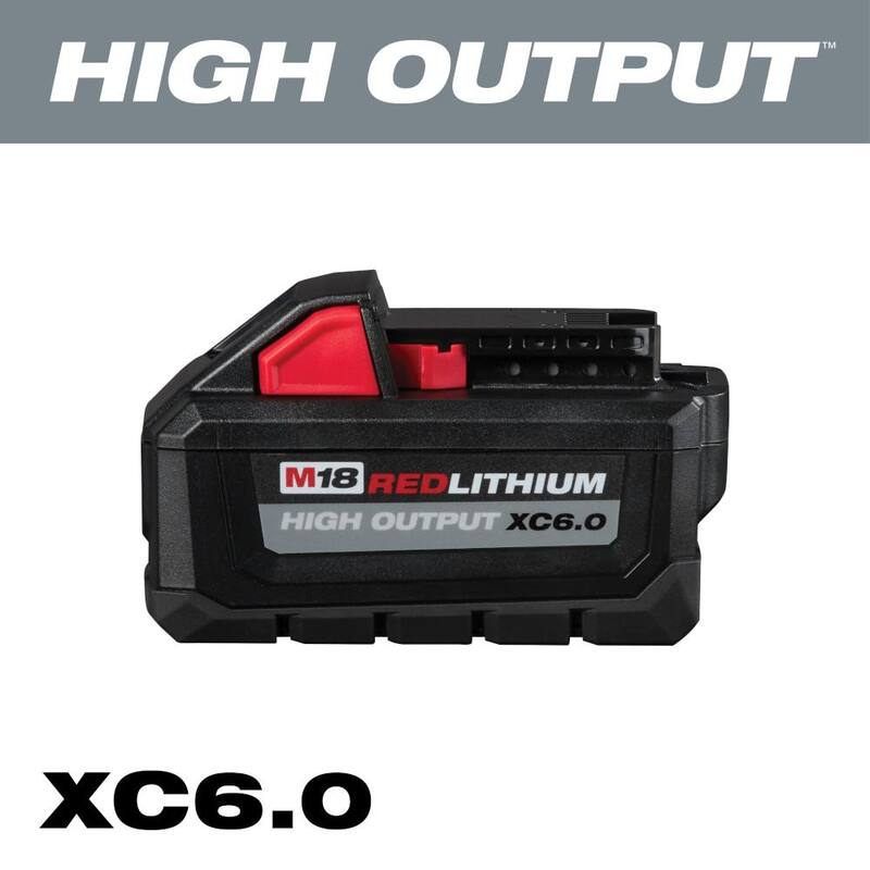 HACHA DE MOTOSIERRA ELÉCTRICA SIN ESCOBILLAS CON BATERÍA DE IONES DE LITIO DE 18V Milwaukee M18 FUEL de 8 pulgadas con salida alta de 6.0 Ah y cargador rápido - 3004-20-48-11-1865-48-59-1808
