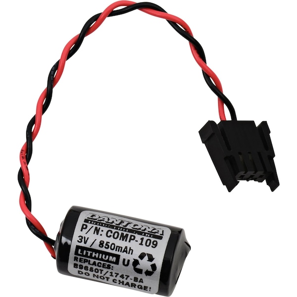 Dantona Dantona Battery - For Multipurpose - 1/2 AA - 850 mAh - 3 V DC - 1 - COMP-109
