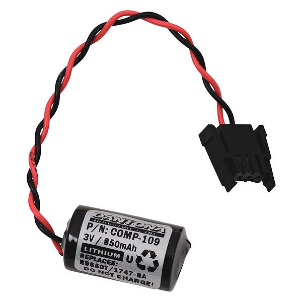 Dantona Dantona Battery - For Multipurpose - 1/2 AA - 850 mAh - 3 V DC - 1 - COMP-109