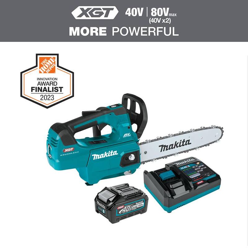 Kit de motosierra eléctrica con batería sin escobillas de 12 pulgadas y 40V máx. Makita XGT (4.0Ah) - GCU01M1