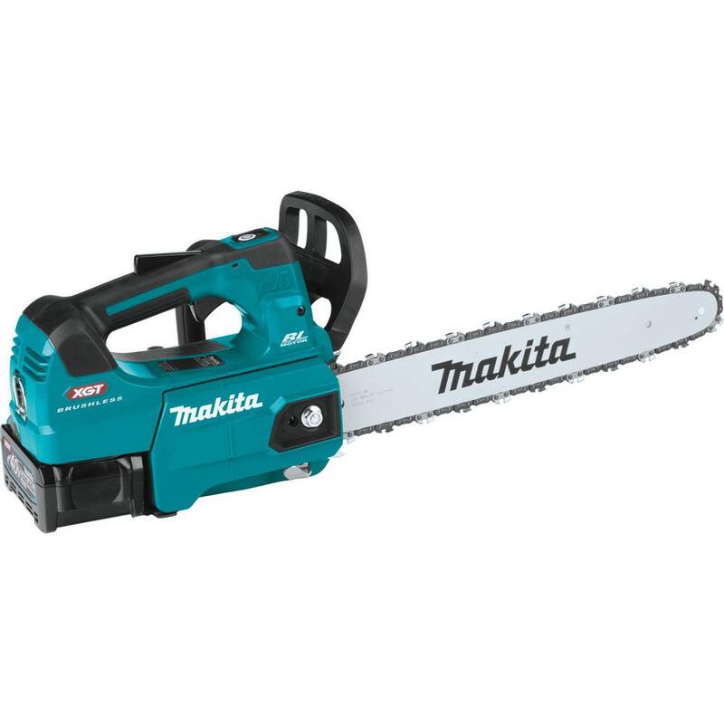 Makita XGT 16 pulg. 40V máx. Kit de sierra eléctrica inalámbrica con batería sin escobillas para mango superior (4.0Ah) - GCU03M1