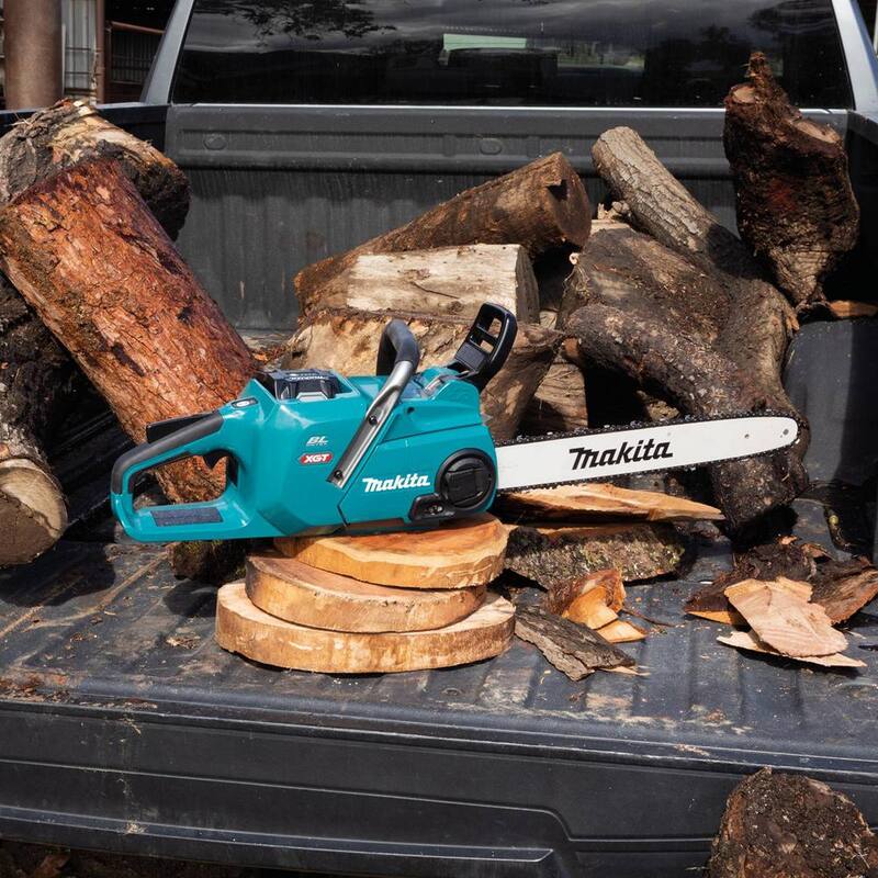 Makita XGT 16 pulgadas 40V máx Kit de motosierra eléctrica sin escobillas con batería (4.0Ah) - GCU05M1